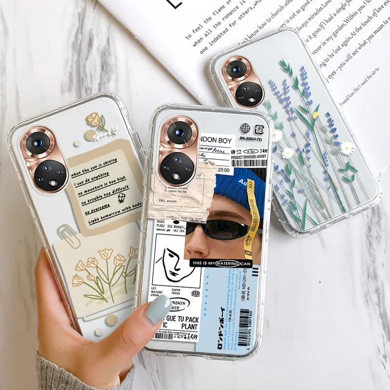

Honor 70 5g Case For Huawei P30 Pro Case Soft TPU Funda For P40 Lite E Honor 60 50 9X Pro 10X Lite 30S 60 9A P Smart Plus Cover