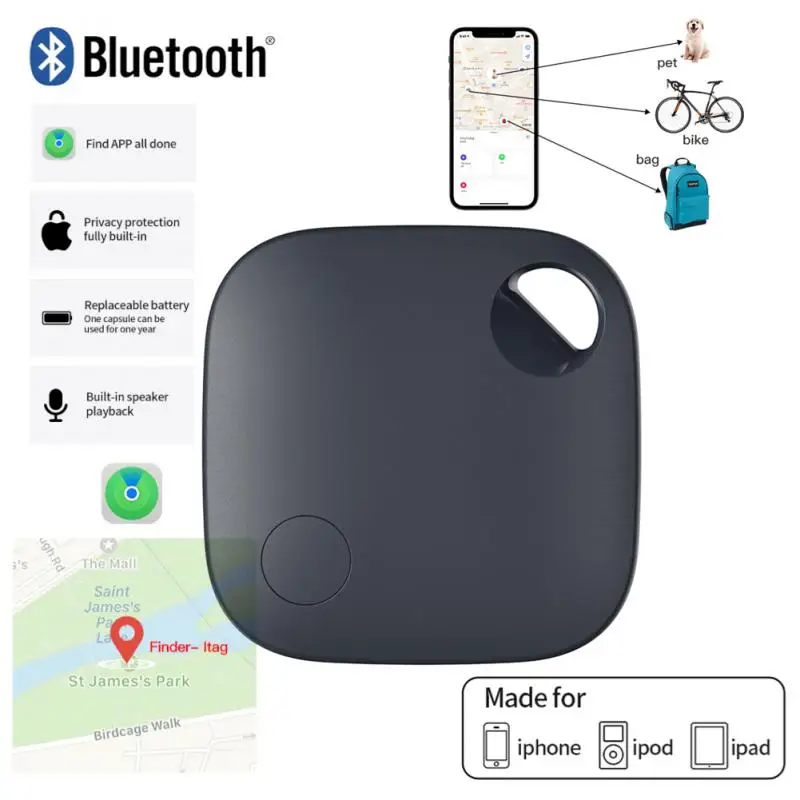 

Новый мини смарт-трекер с GPS и Bluetooth 4,0, модный беспроводной трекер для домашних животных, сигнализация против потери, детский брелок для бага...