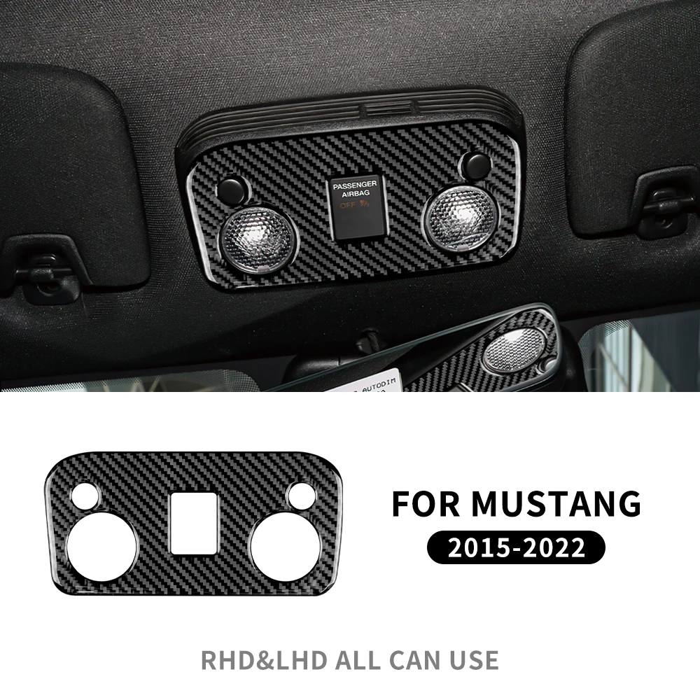 

Натуральное мягкое углеродное волокно для Ford Mustang 2015, 2016, 2017, 2018, 2019, 2020, 2021, 2022, аксессуары, стикер для чтения автомобиля, искусственная Обложка