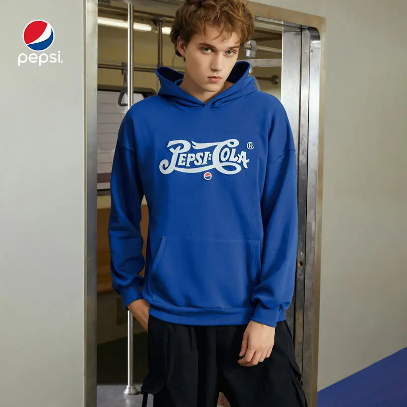 

Pepsi Cola Autumn and Winter Fashion Trend New Comfortable Cotton Hoodie Simple Casual Versatile Loose Couple Sweater
