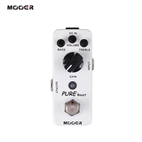 mooer pure boost micro guitar effect pedal mini boost electric guitar pedal true bypass metal shell guitar parts accessories