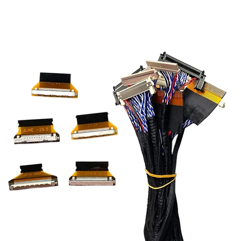 21 шт. комплект кабелей для экрана LVDS с 5 кабельным адаптером 10-65 дюймов ремонта FPC
