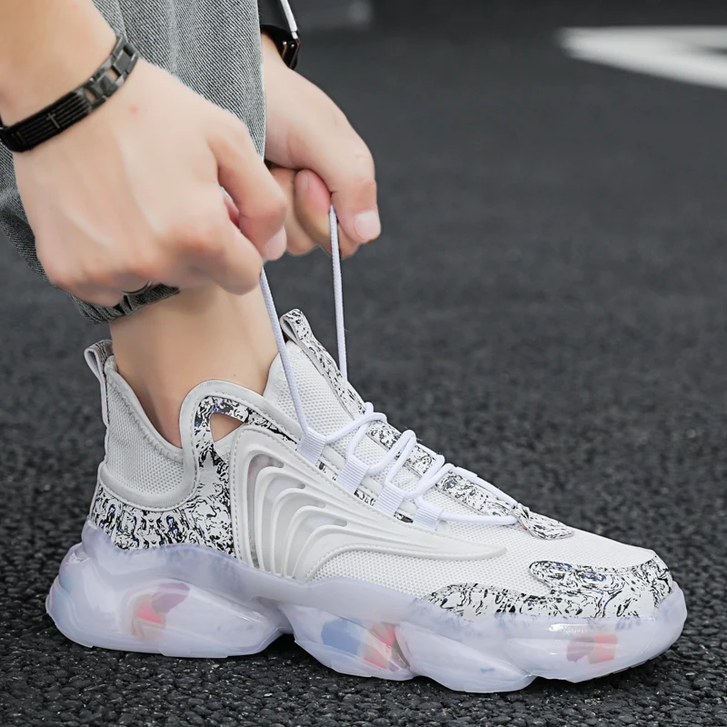 

Men Sneakers Running Luxury Brand Breathable Daily Running Shoes Tenis Trainer Youth Men Sport Trainers Comfortable Run Sneakers