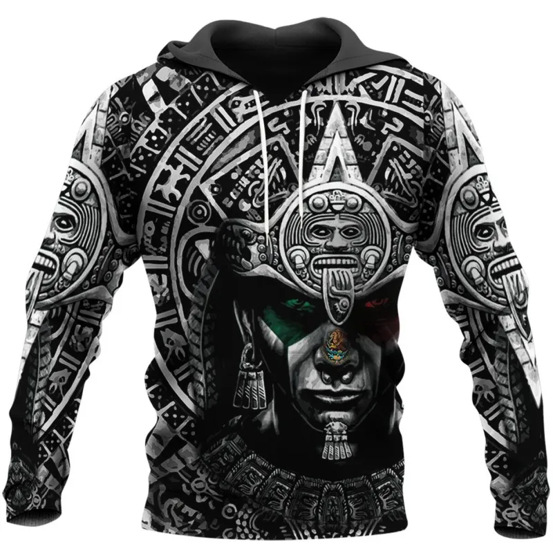 

Fashion Aztec 3D Print Hoodie Autumn Winter Long Sleeve Sports Casual Street Hip Hop Element Zipper Hoodie 002