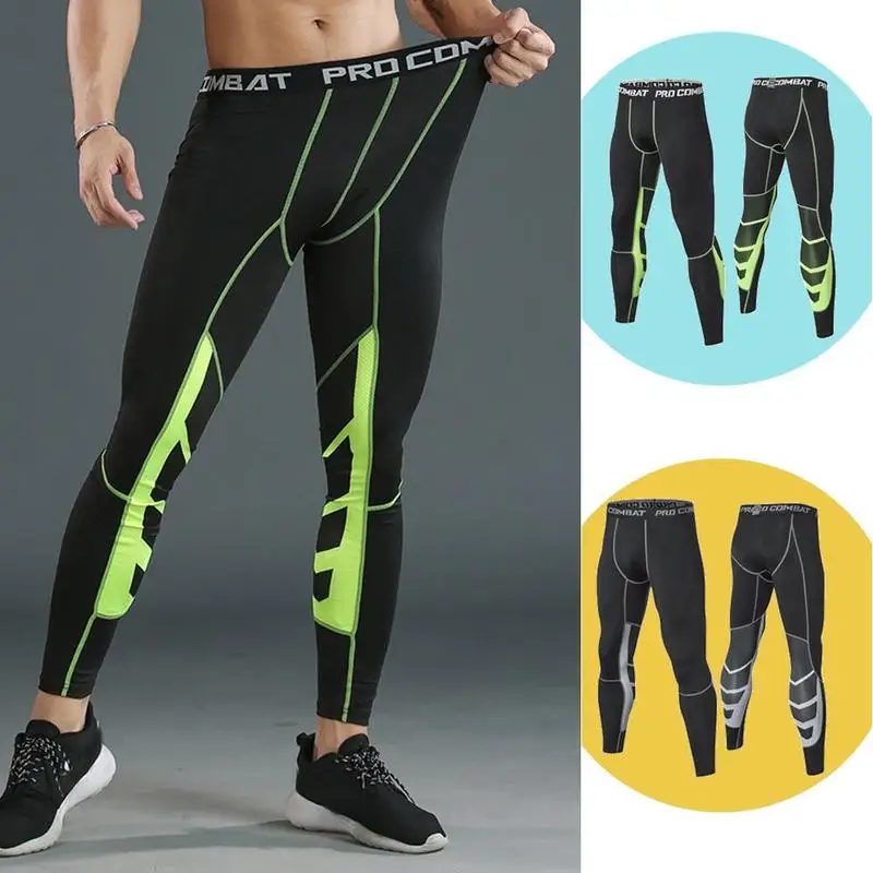 

Men's Thicken Compression Pants Cycling Running Basketball Soccer Elasticity Sweatpants Fitness Tights Legging Trousers