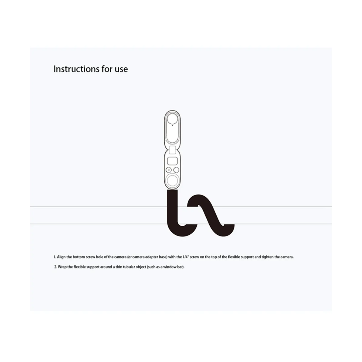 

For Insta360 GO2/ONE X2/RS/R/X3 Sports Camera Flexible Bracket Free Shaping Multifunctional Selfie Stick