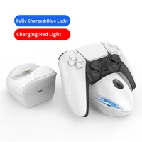 for ps5 gamepad fast charger with led wireless game controller type c stand charging dock station for ps 5 dualsense
