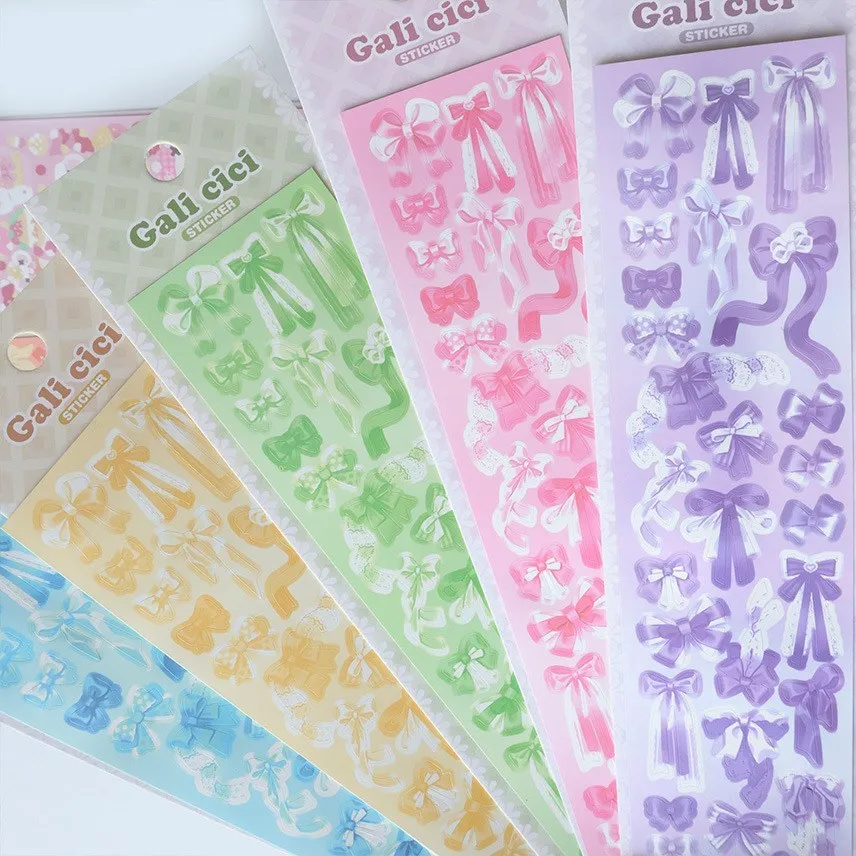 

2 листа Милый мультяшный милый галстук-бабочка Декоративные наклейки для самостоятельного изготовления карт фотографий коллажей скрапбукинга