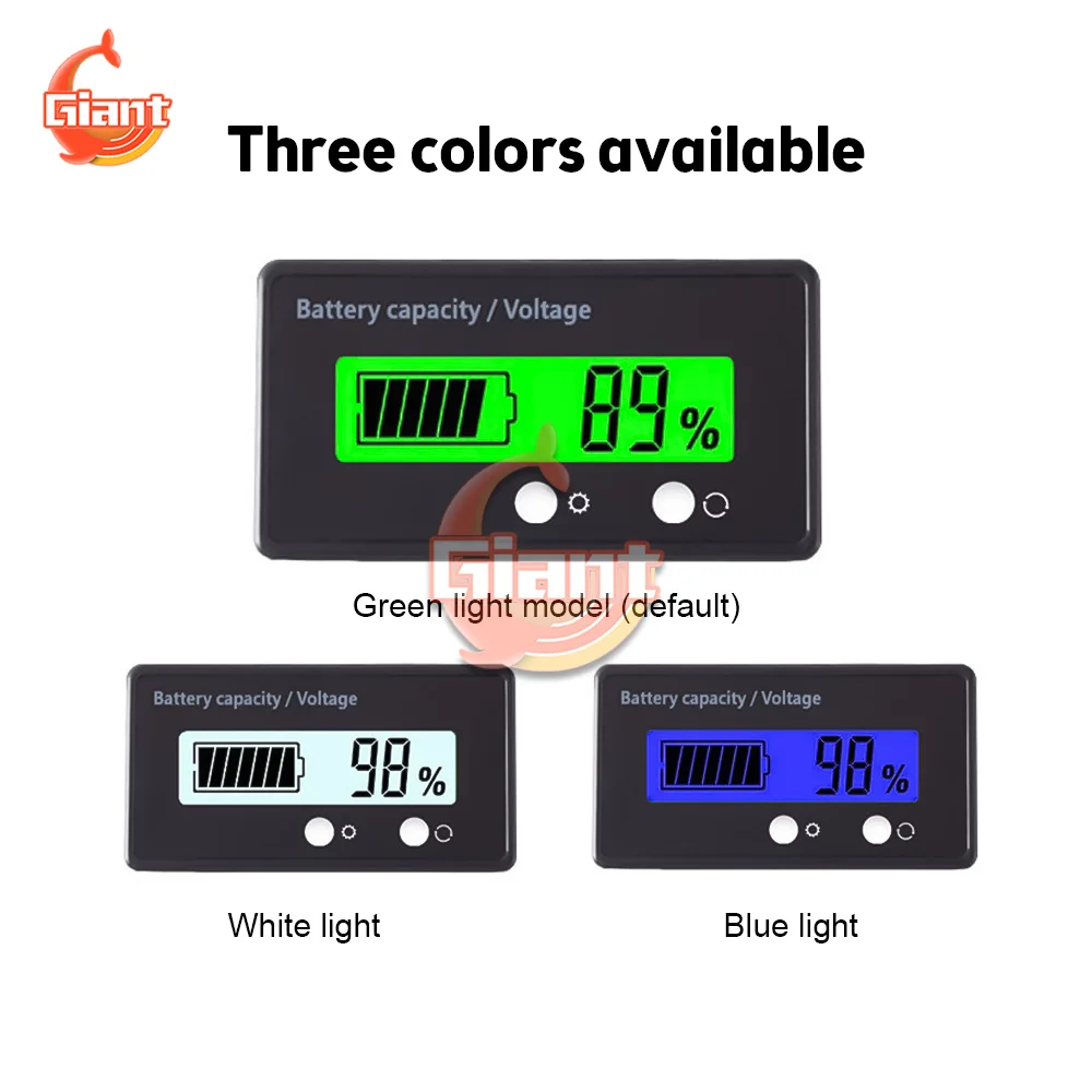 

ЖК-дисплей, индикатор уровня заряда батареи, напряжение 8-120 В, таблица с индикацией уровня заряда батареи, свинцово-кислотная батарея, диспл...