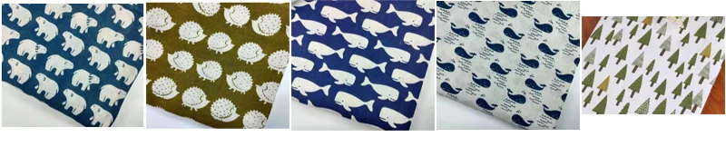

Linen polar bear linen blue whale canvas hedgehog sofa cushion table tablecloth decorative curtain