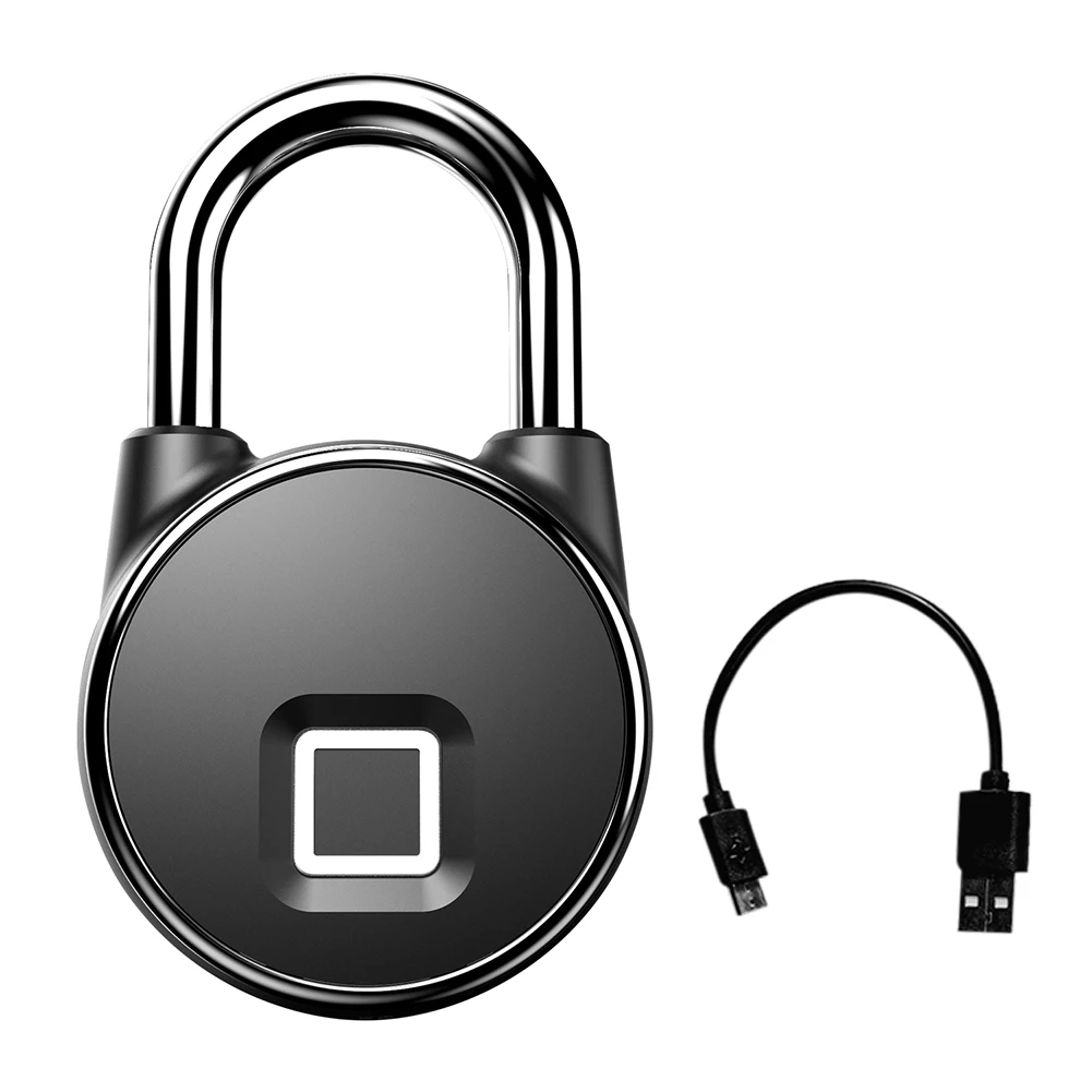 

Tuya Smart Padlock Lock Bluetooth Fingerprint Bags Locks Dormitory Anti-Theft Lock USB Rechargeable Security Keyless Door Lock