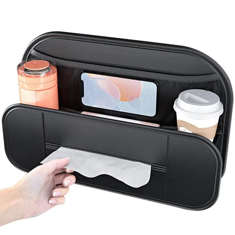 

Car Storage Pocket Car Organizer Backseat Behind Seat Car Organizer With Paper Towel Outlet Design For Water Bottle Phone
