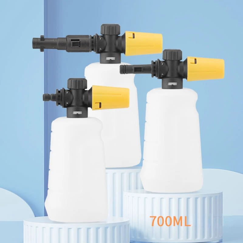 

Car Wash Accessories 700ML Snow Foam Lance For Pressure Washer Lithium Battery Wash Gun 1/4 Quick Connection Foam Cannon