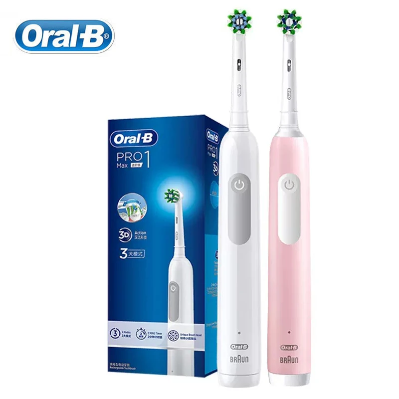 Oral B Pro1 Max 3D Sonic Electric Toothbrush Teeth Whitening Precise Visible Pressure Sensor Smart Timer Waterproof  Tooth Brush