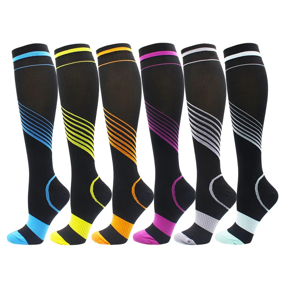 Wholesale Compression Stockings Outdoor Sports Compression Cycling Running Socks Breathable Adult Sports Socks for Men and Women