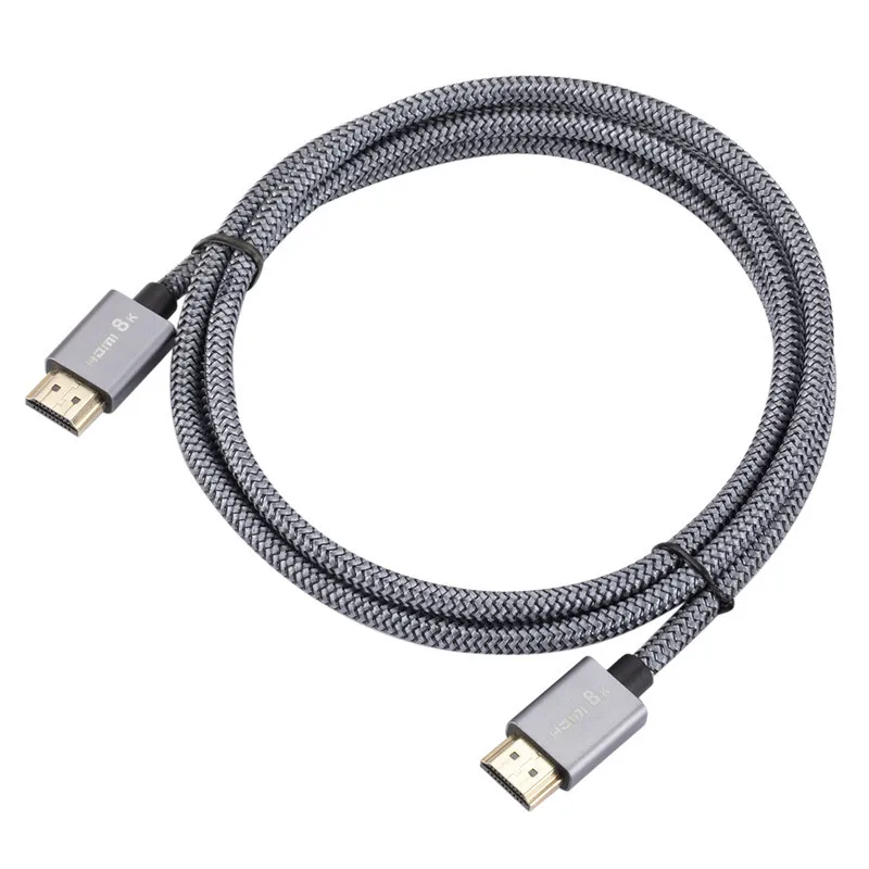 

8K HDMI-совместимый кабель 2,1 48 Гбит/с 6, 6 футов/2 м, высокоскоростной HDMI-совместимый плетеный кабель с сердечником, полный медный сердечник