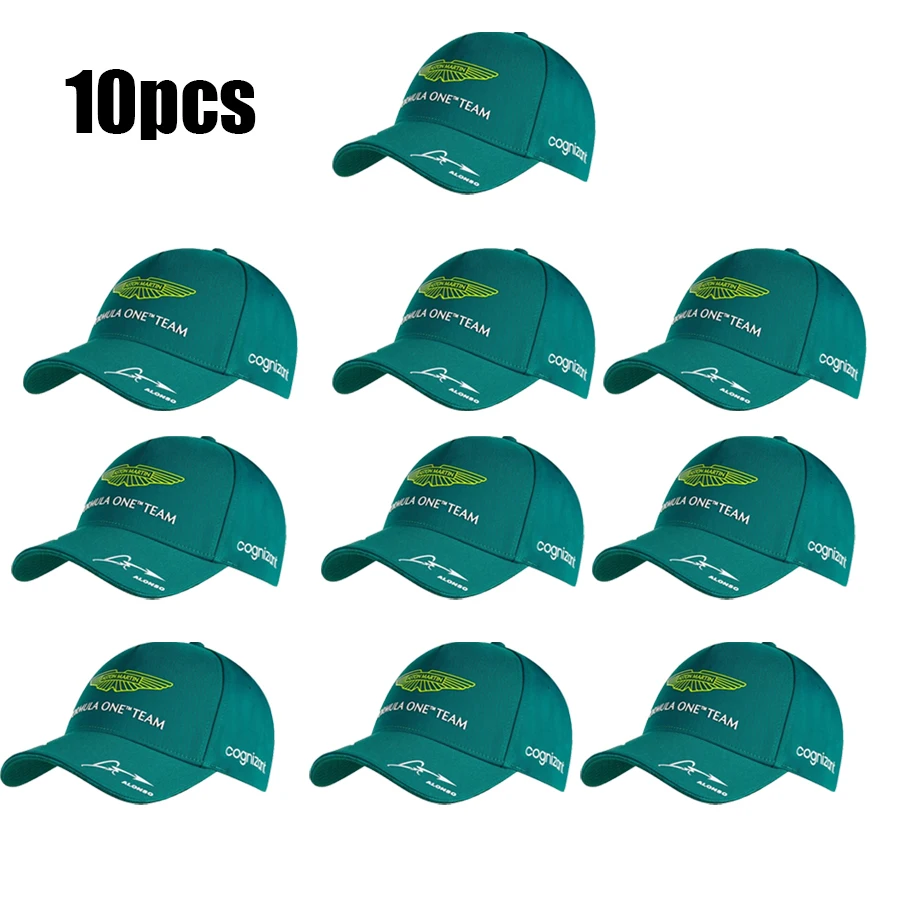 

Бейсболка для женщин и мужчин, 10 шт., бейсболка команды «Aston Martin F1» 2023 года, бейсболка для команды «Aston Martin F1» 2023 года