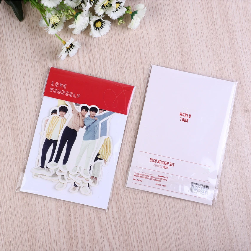

Новинка Kpop Bangtan Boys JK V SUGA JIMIN LY Набор декоративных наклеек наклейки на чемодан телефон книга фоторамка наклейки Поклонники наклейки