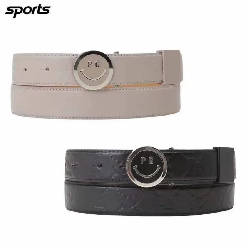 New Golf Belt Women's Casual Simple All-match Belt First Layer Cowhide Pin Buckle Wear-resistant Fashion Belt Golf Accessory