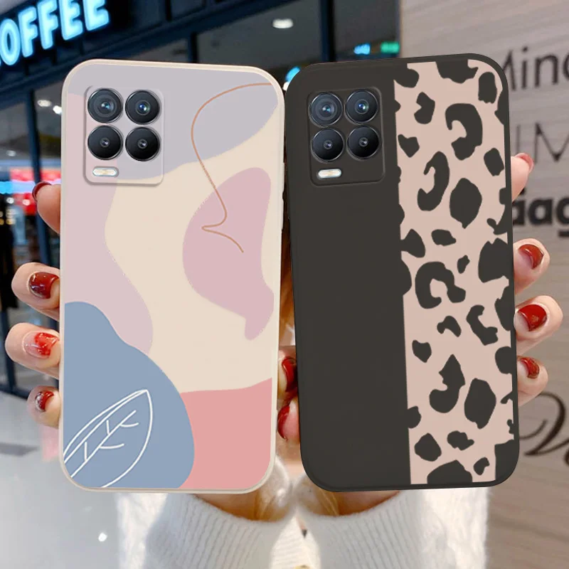 

Realme 8 Pro Case for Oppo Realme C21 Narzo30 5 Silicon Funda A9 A5 2020 A7 A53 A54 A74 A15 Lens Protection Painted Cover