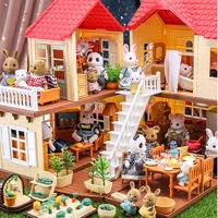 112 scale miniature accessories forest family dollhouse furniture model kitchen toy bunk bed bedroom doll hobbies for girl gift