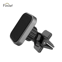 fimilef magnetic car phone holder for phone in square car air vent mount stand magnet mobile holder for iphone x 8 7 samsung s9