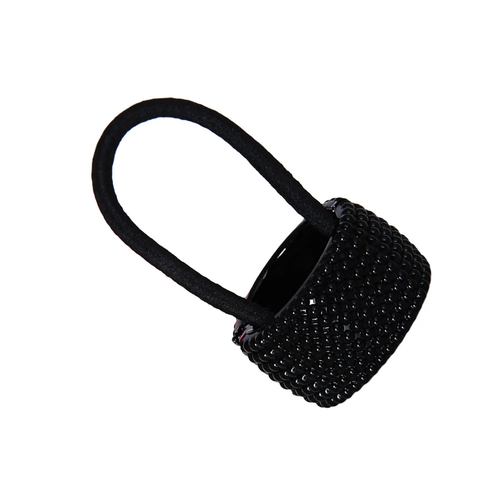 

Кристалл головной убор конский хвост галстук головной убор модная повязка для волос аксессуары держатель Miss