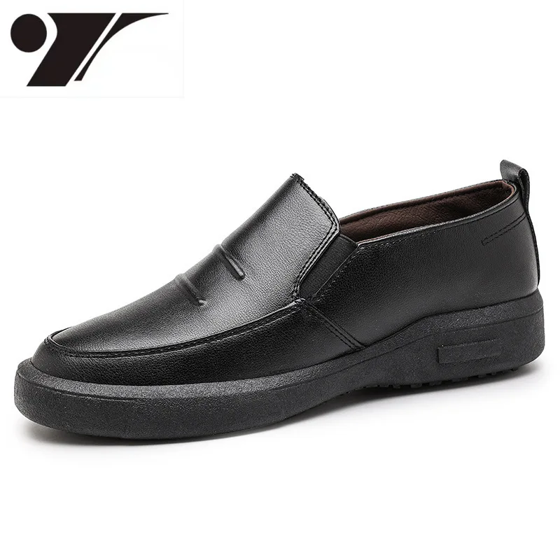 

Мужские повседневные деловые кожаные туфли, низкие, на шнуровке, дышащие, без застежки, мягкая подошва