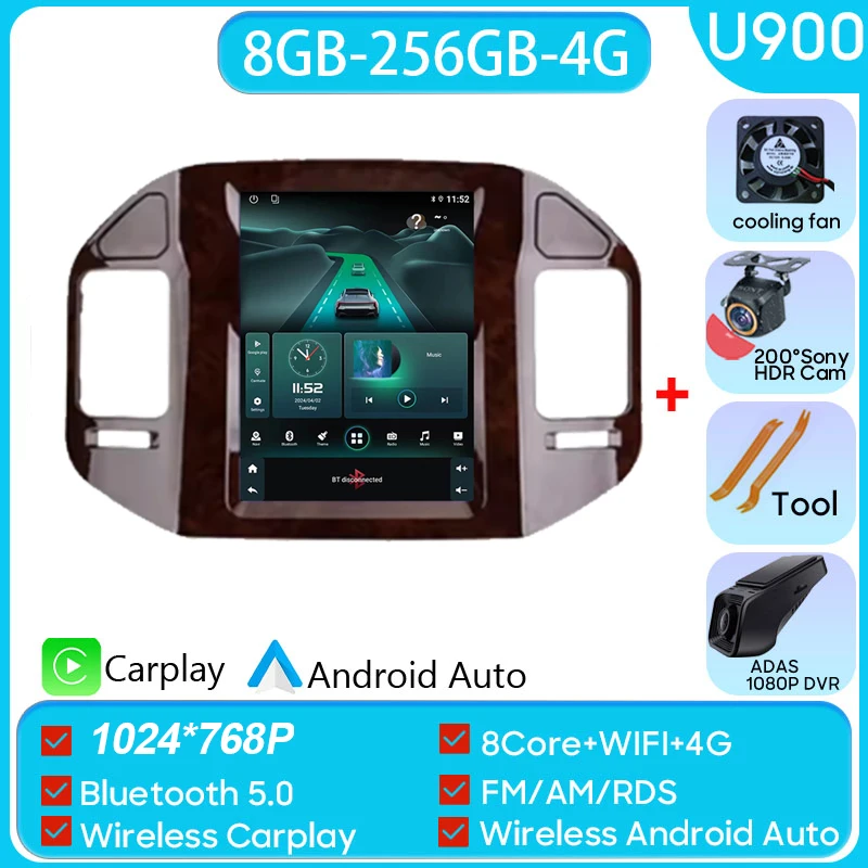 

Экран 9,7 для Mitsubishi Pajero 3 V60 V68 V73 1999-2011 Автомобильный Android Авто Радио Стерео Carplay GPS-навигатор Плеер Видео