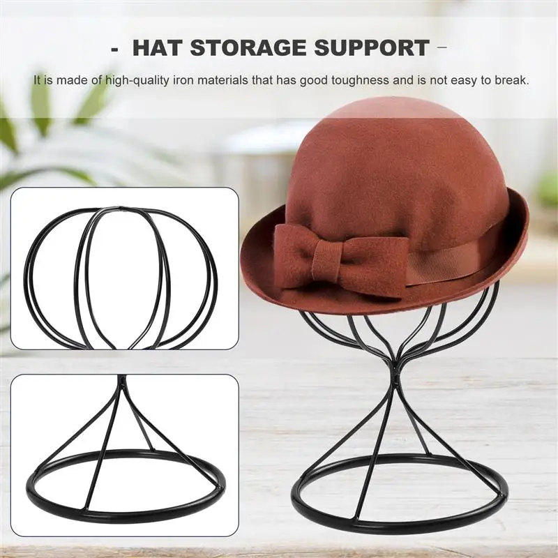 

1pc Practical Hat Display Rack Decorative Metal Hat Rack Hat Storage Rack