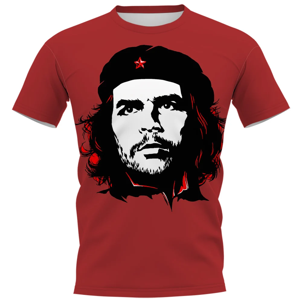 Модные мужские футболки CLOOCL Che Guevara художественные 3D рубашки с принтом летние