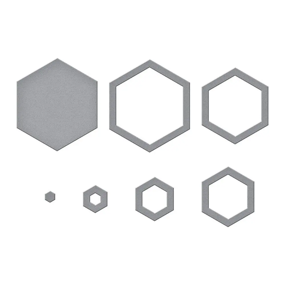 

Hexagons Shape Die 2023 New Metal Cutting DIY Scrapbooking Paper Craft Handmade Make Album Card Punch Embossing Template Blade