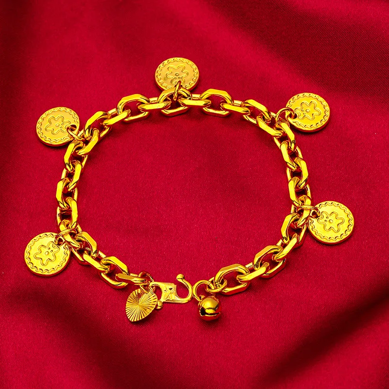 Вьетнамский золотой женский браслет новинка европейский и американский