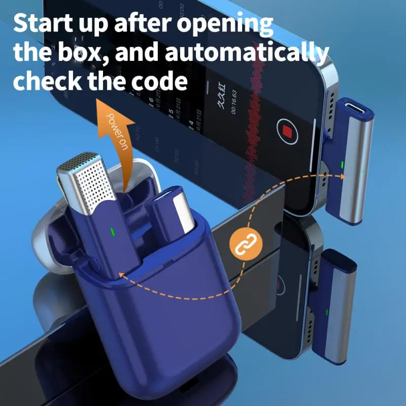 

Умное Шумоподавление для прямого эфира интервью портативная запись короткое видео беспроводной петличный Петличный с микрофоном зарядная коробка