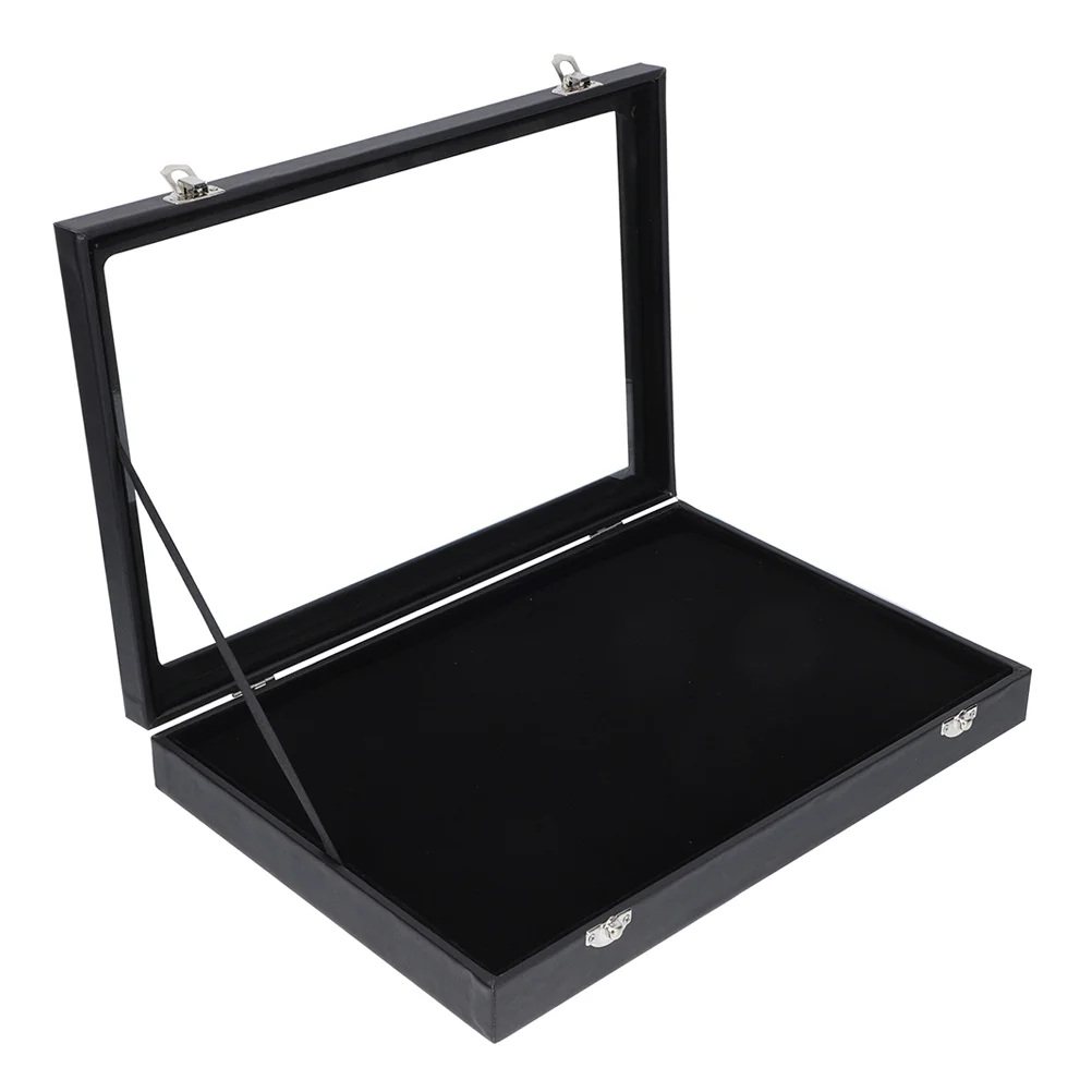 

Button Monitor Stands Multi-function Displaying Case Container Frame Lapel Storage Holder Glass Desktop Travel Brooch