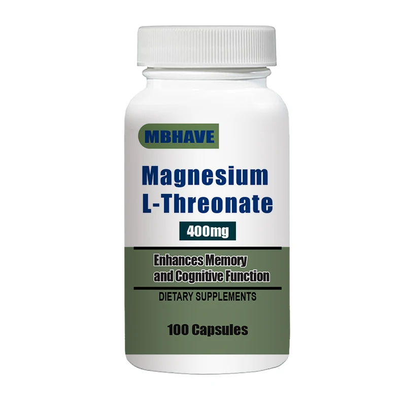 

New product promotion Free Shipping Brain Boost Magnesium L-Threonate Supplement, 400mg 100 Capsules