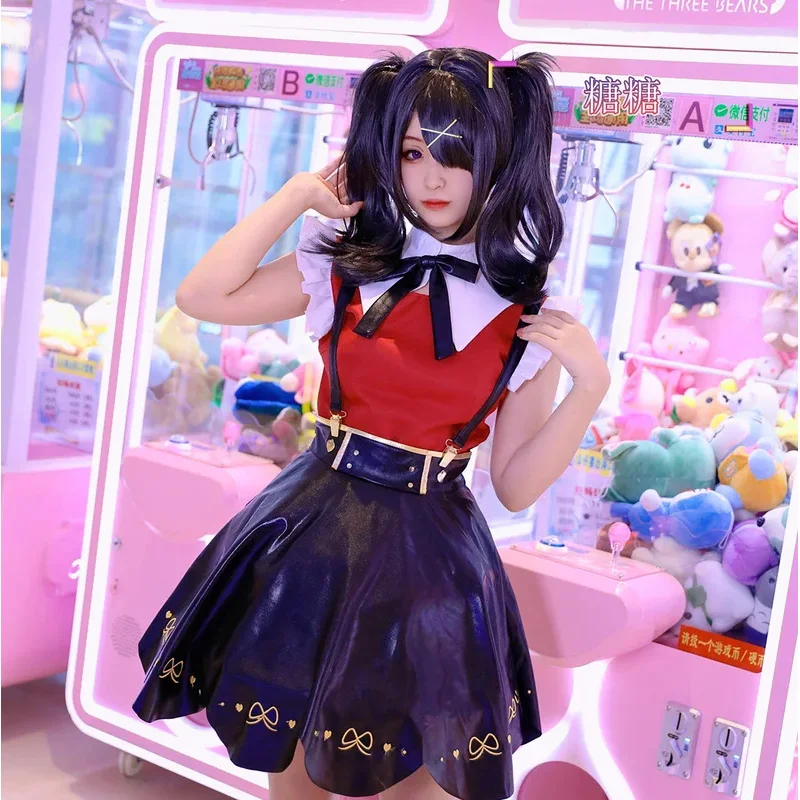 【Wetrose】В наличии NEEDY GIRL OVERDOSE Amechan K Angel Косплей Костюм Игра Seifuku Полный комплект JK Chou