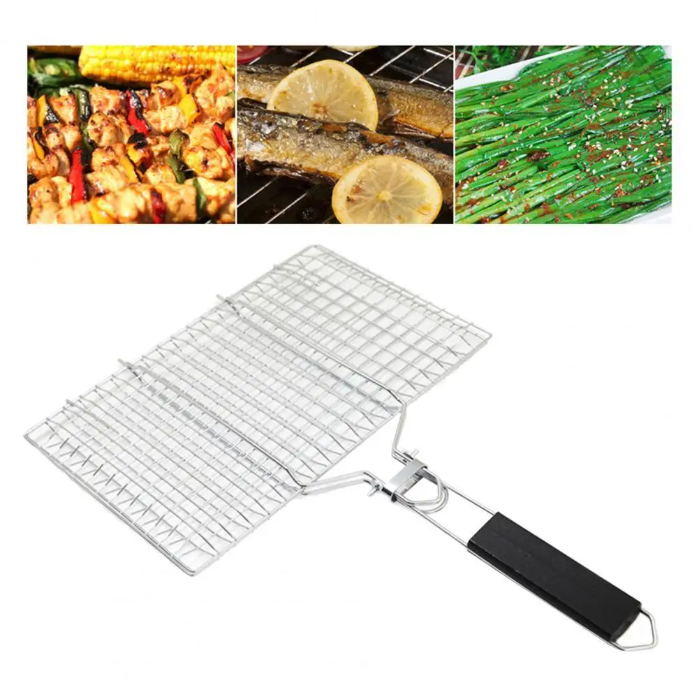 

Lightweight Useful 4-6 People Barbecue Rack Black Barbecue Tool Non Stick for Picnic