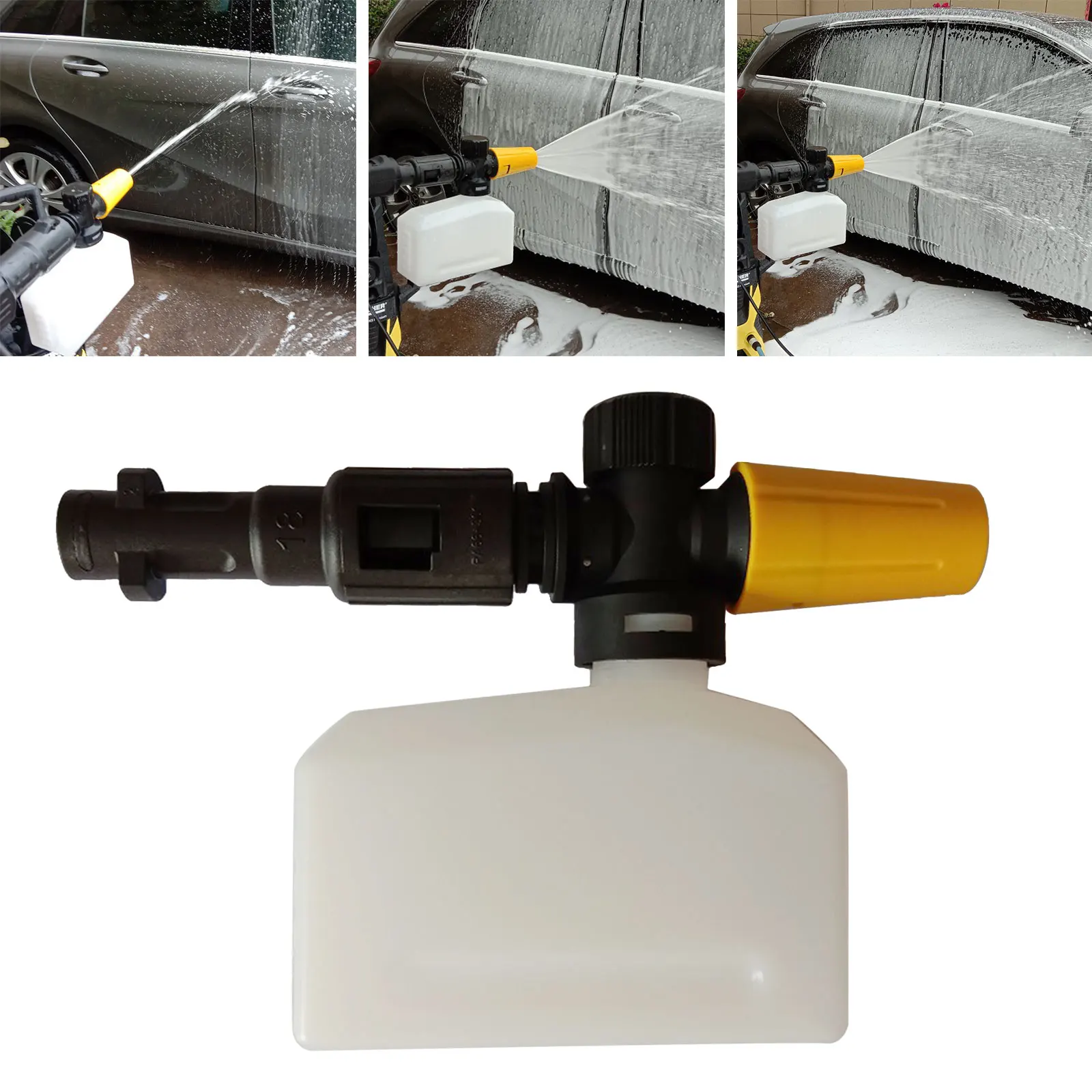 400ML Square Snow Foam Lance For Karcher High Pressure Car Clean Wash K1 K2 K3 K4 K5 K6 K7 Water Gun Nozzle Generator