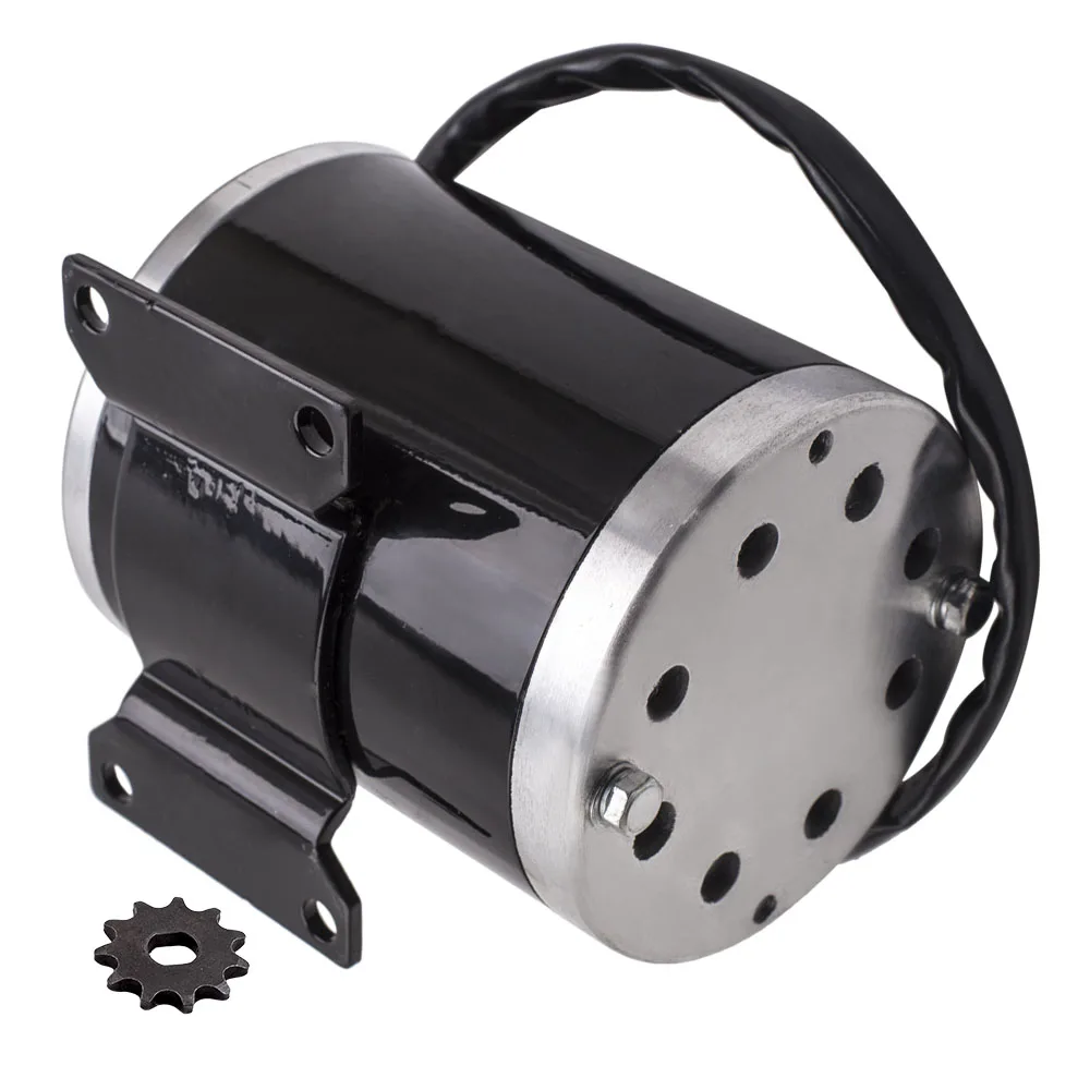 

500W DC 24V Electric Brushed Motor w/ Bracket for DIY Electric Scooter E Bike