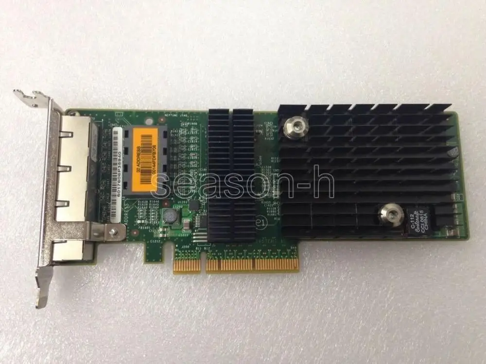 ATLS1QGE Quad Port GbE UTP x8 PCIe Card 501-7606-04 1Gbps Network Card