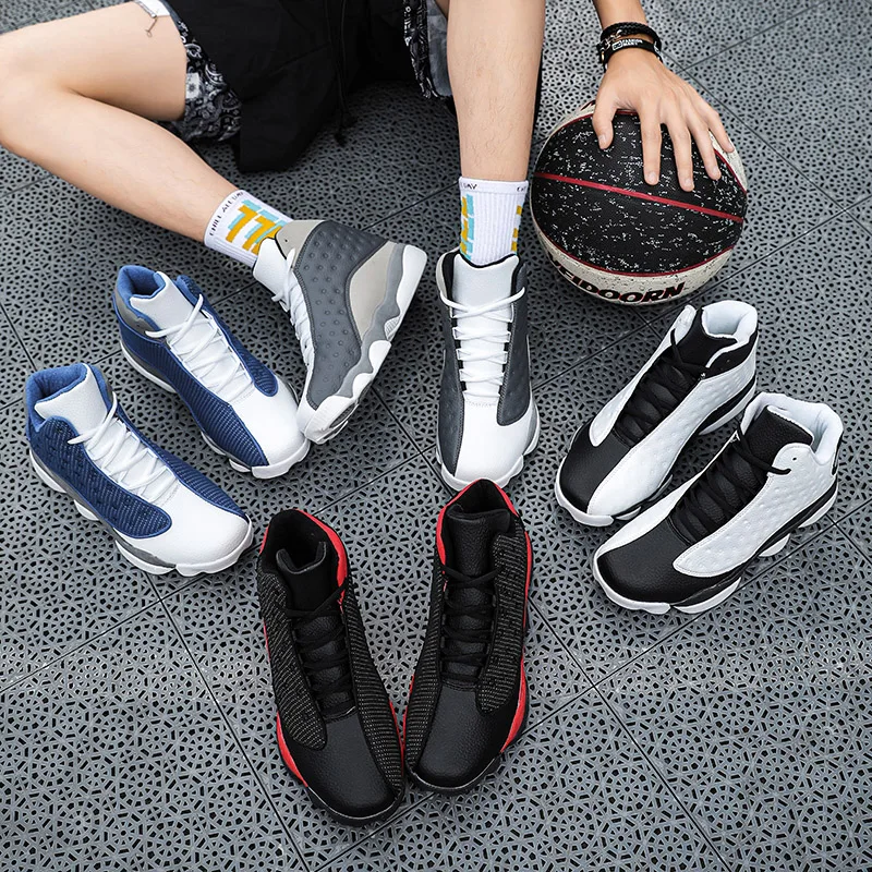 Professional Men's Basketball Shoes Basketball Sneakers Anti-skid High-top Couple Breathable Basketball Boots