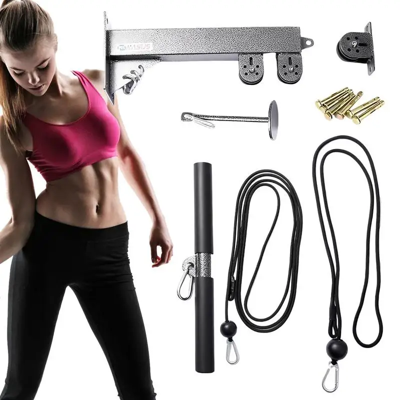 

Workout Pulley System Wall Cable Weight Low Row Cable System Low Row Cable System With 220 Lb Bearing Load Fitness Equipment