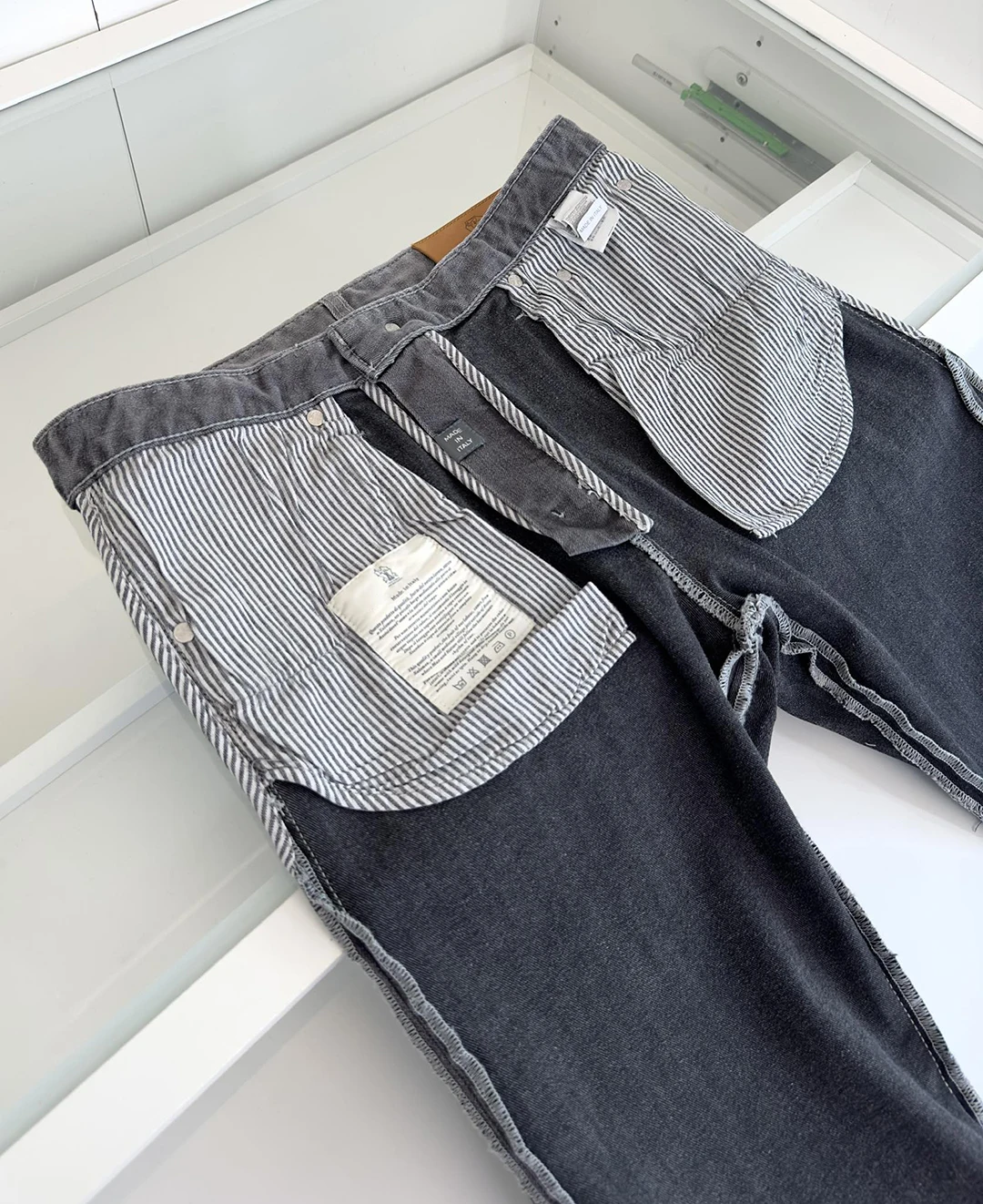 Джинсы мужские новинка серые крупного рогатого скота старые деньги новые