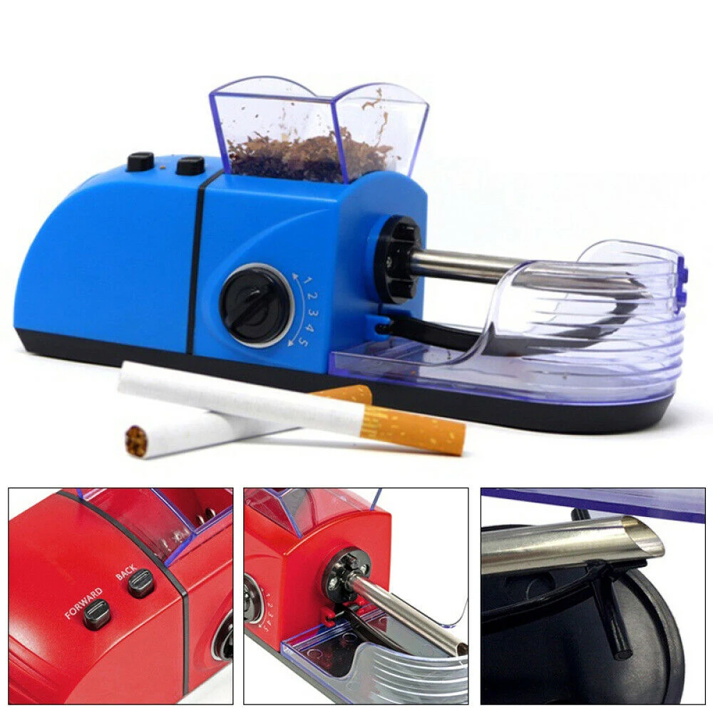 

Автоматическая машинка для скручивания сигарет, машинка для скручивания сигарет, инжектор для табака, практичный инструмент для курения, э...