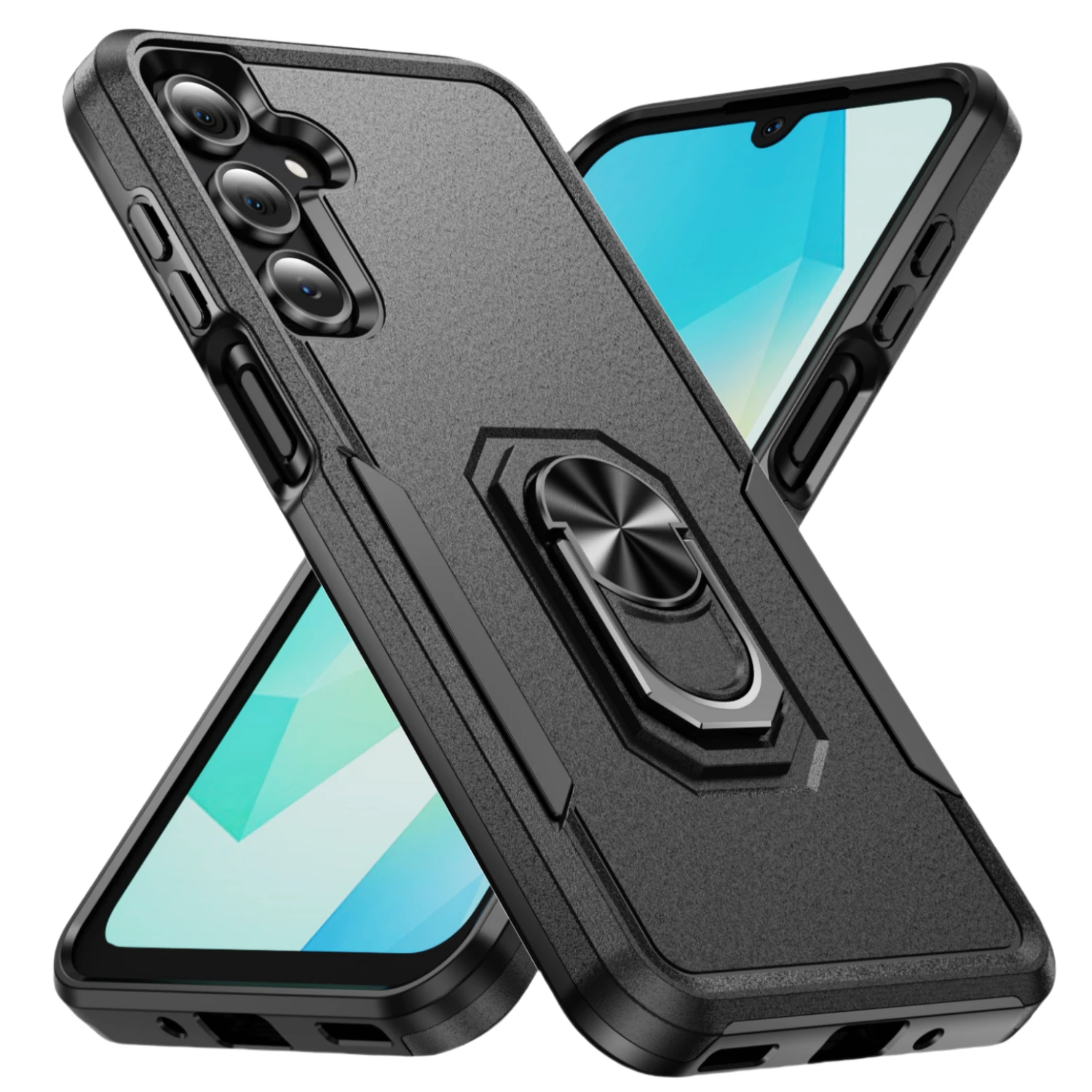 Роскошный черный противоударный чехол Funda для Samsung Galaxy S25 Plus S24 Ultra S23 FE S21 S22 A56 A55 A54 5G