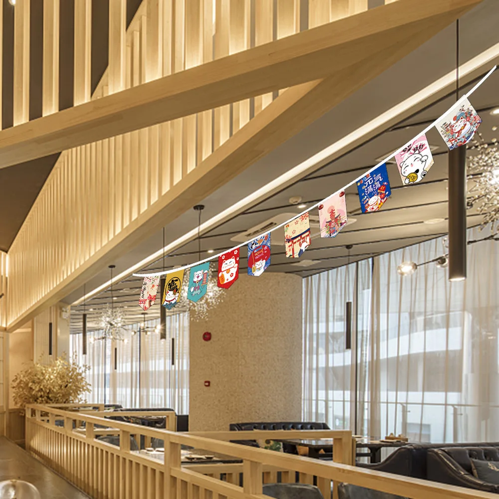 Праздничный Флаг Lucky Cat Sushi-Themed Для Японского Ресторана Бара Кафе Декора Подвесной