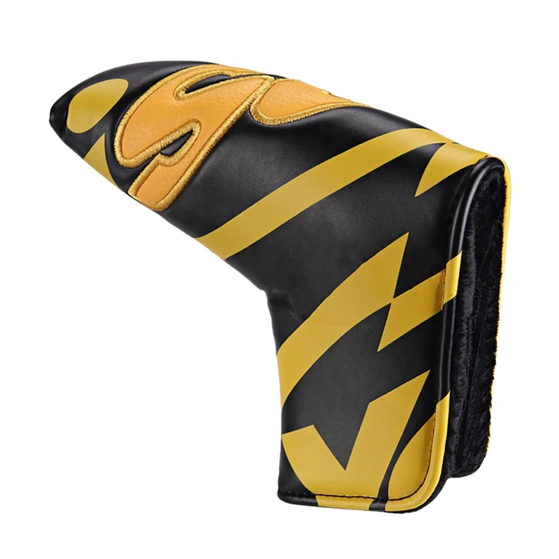 

Golf Club Blade Putter Cover Headcover with PU Leather Closure,Yes Printed Patterned Golf Accessories