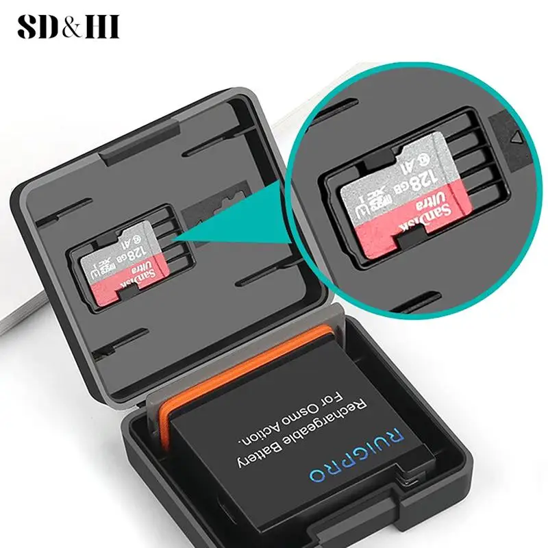 

Protective Storage Battery For Camera Hero 9 8 7 6 5 4 Black Xiaomi Yi MiJia