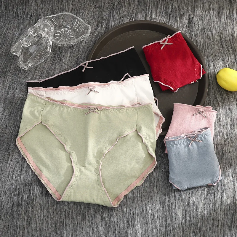 3 шт./компл. сексуальное хлопковое нижнее белье женские трусики с заниженной
